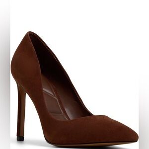 ALDO Brown Suede Stiletto Pumps - Size 8